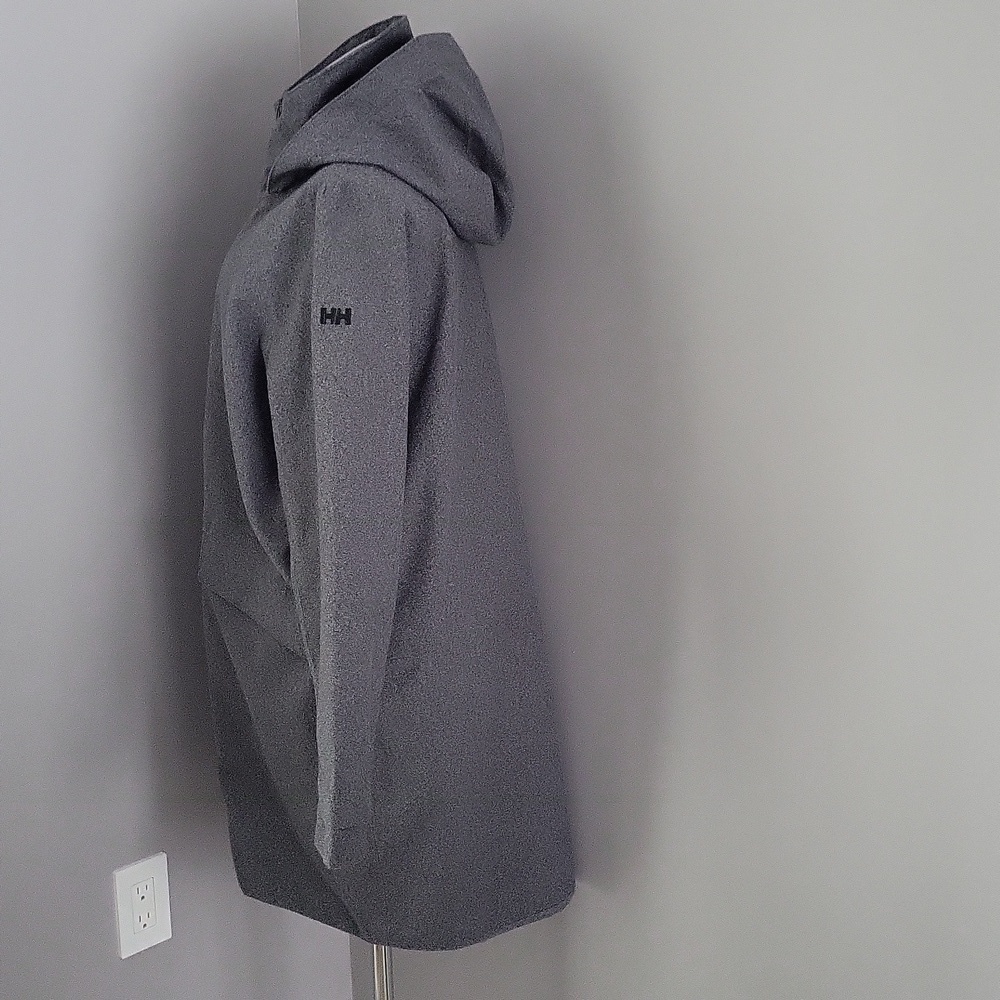 Helly Hansen Women’s Helly Tech® Long Hooded Softshell Parka – Grey, Size M - Picture 8 of 15